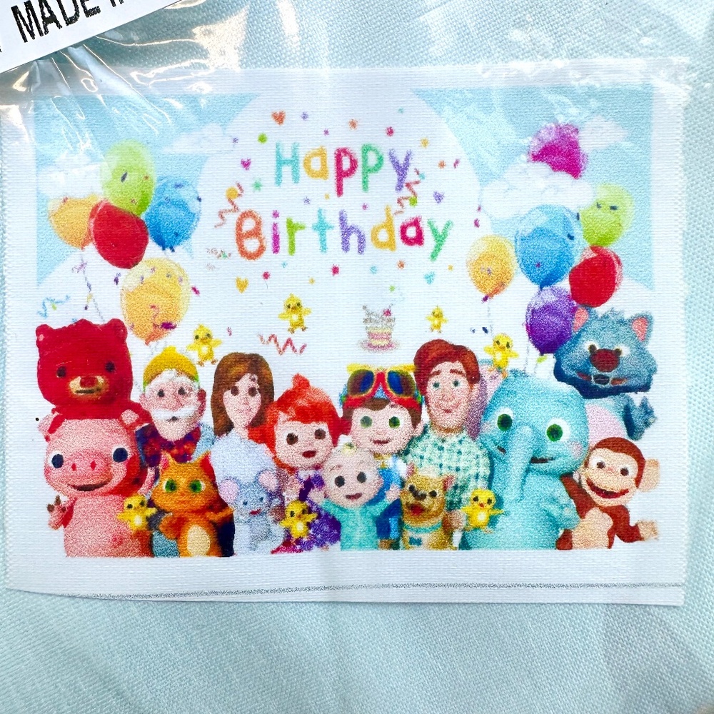 NWT Cocomelon Happy Birthday Party Banner 7x5 inches